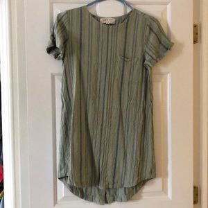 Cloth & Stone vertical striped pocket dress